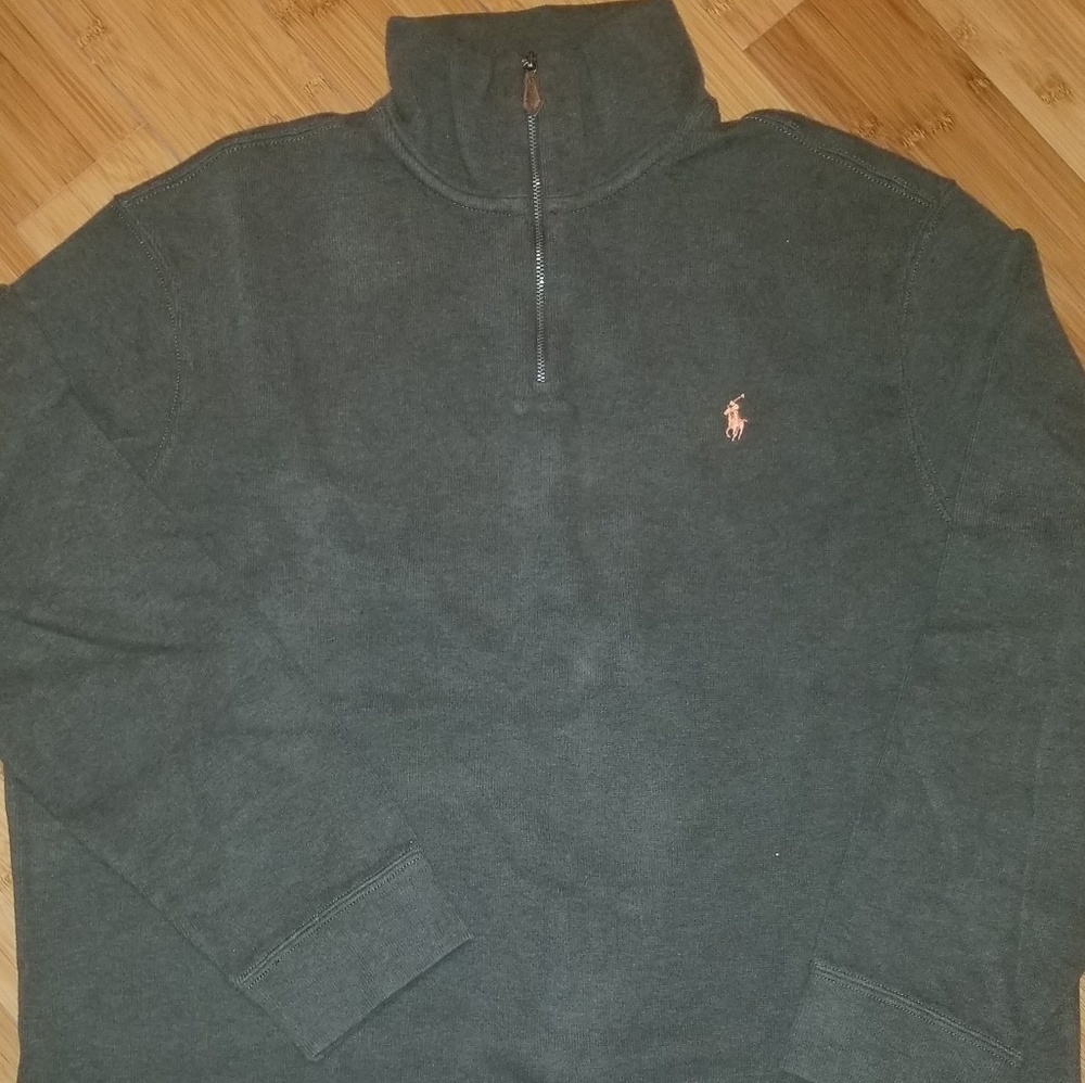 Polo half zipper sweater